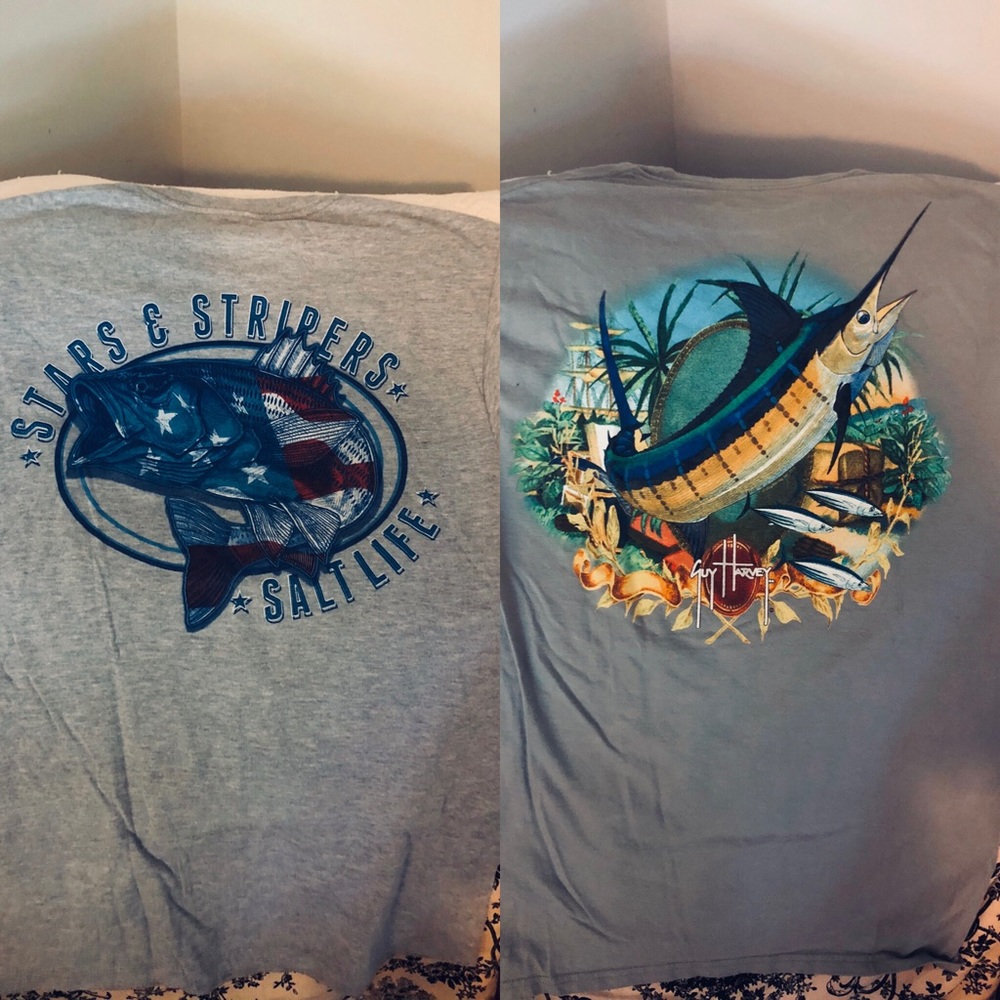 Salt Life and Guy Harvey T-shirts